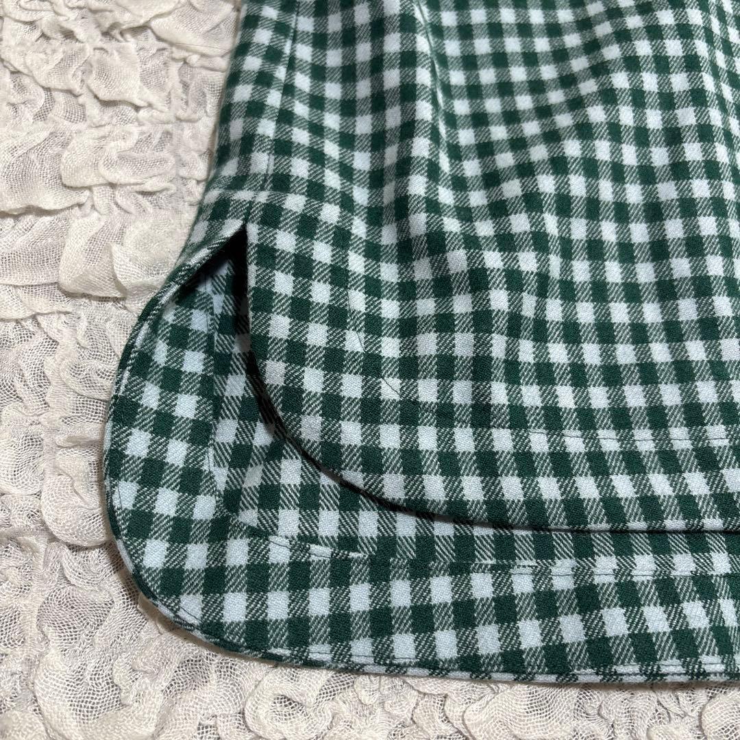 美品　SHE Tokyo カシミヤ混 ボリュームスリーブ ブラウス ボウタイ　F