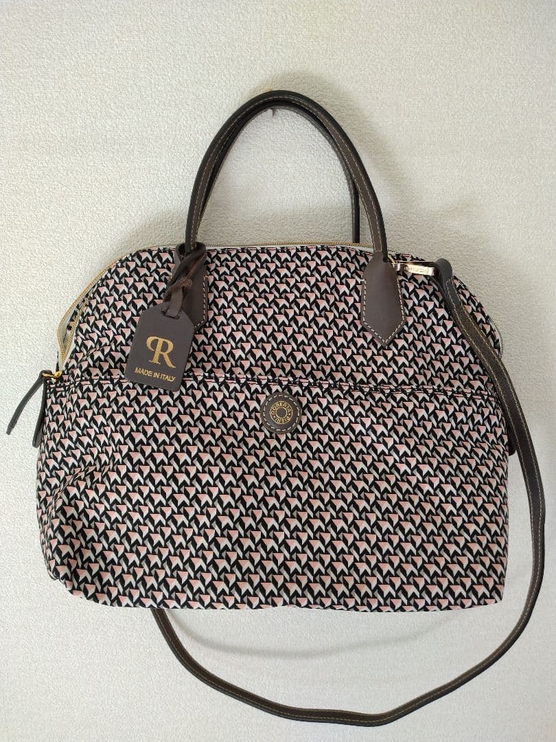 ROBERTA PIERI ロベルタピエリ　バッグ　ピンクベージュ　TATAMI