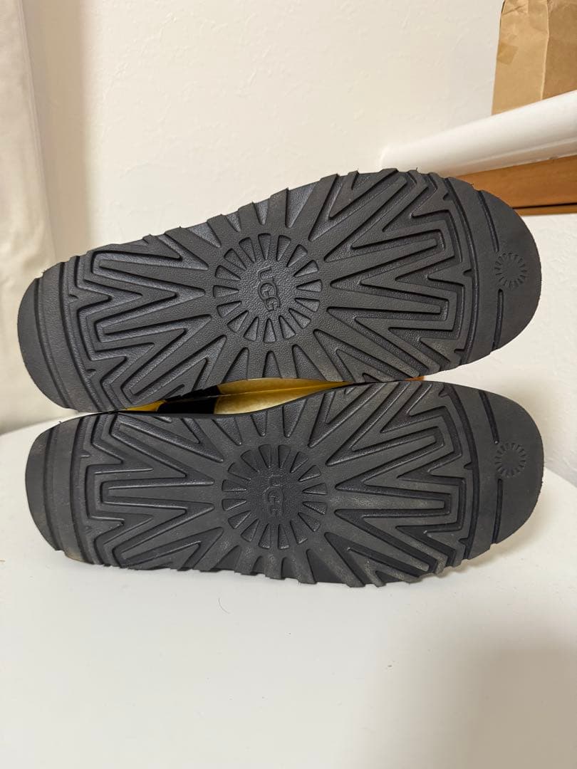 UGG ショートブーツ クリーム色 レインブーツ 26cm