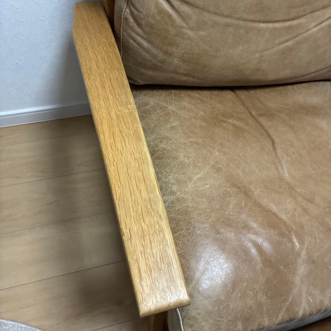 専用①【アーバンリサーチドアーズ】ソファ 1P オーク無垢材　オッドマン付