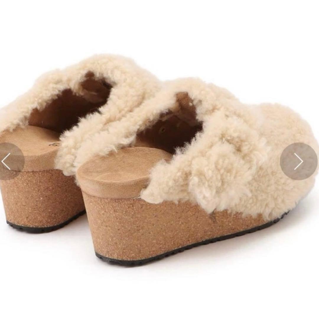 ★BIRKENSTOCK【パピリオ】36ファニー テディエッグシェル　美品