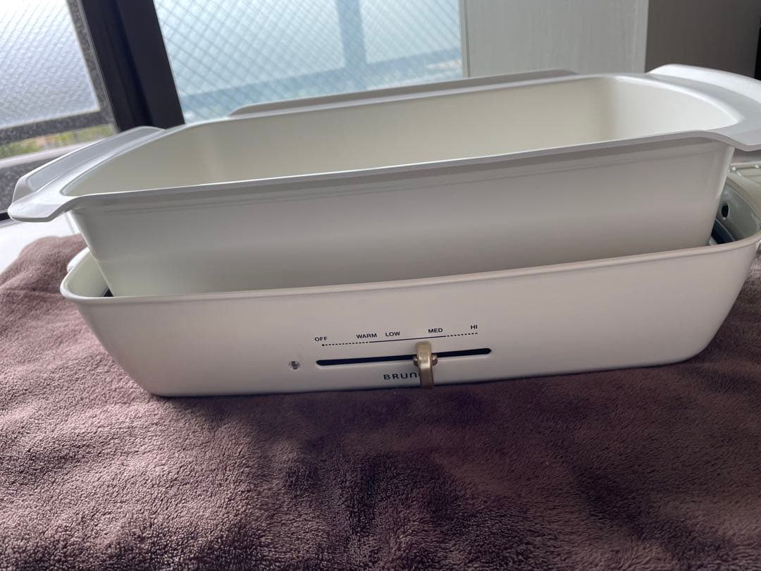 【新品未使用】BRUNO ホットプレート 中型 ホワイト
