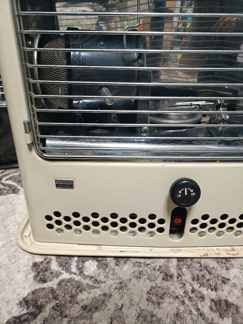 HITACHI 石油ストーブ OVH-A530 昭和レトロ反射型キャンプ向き