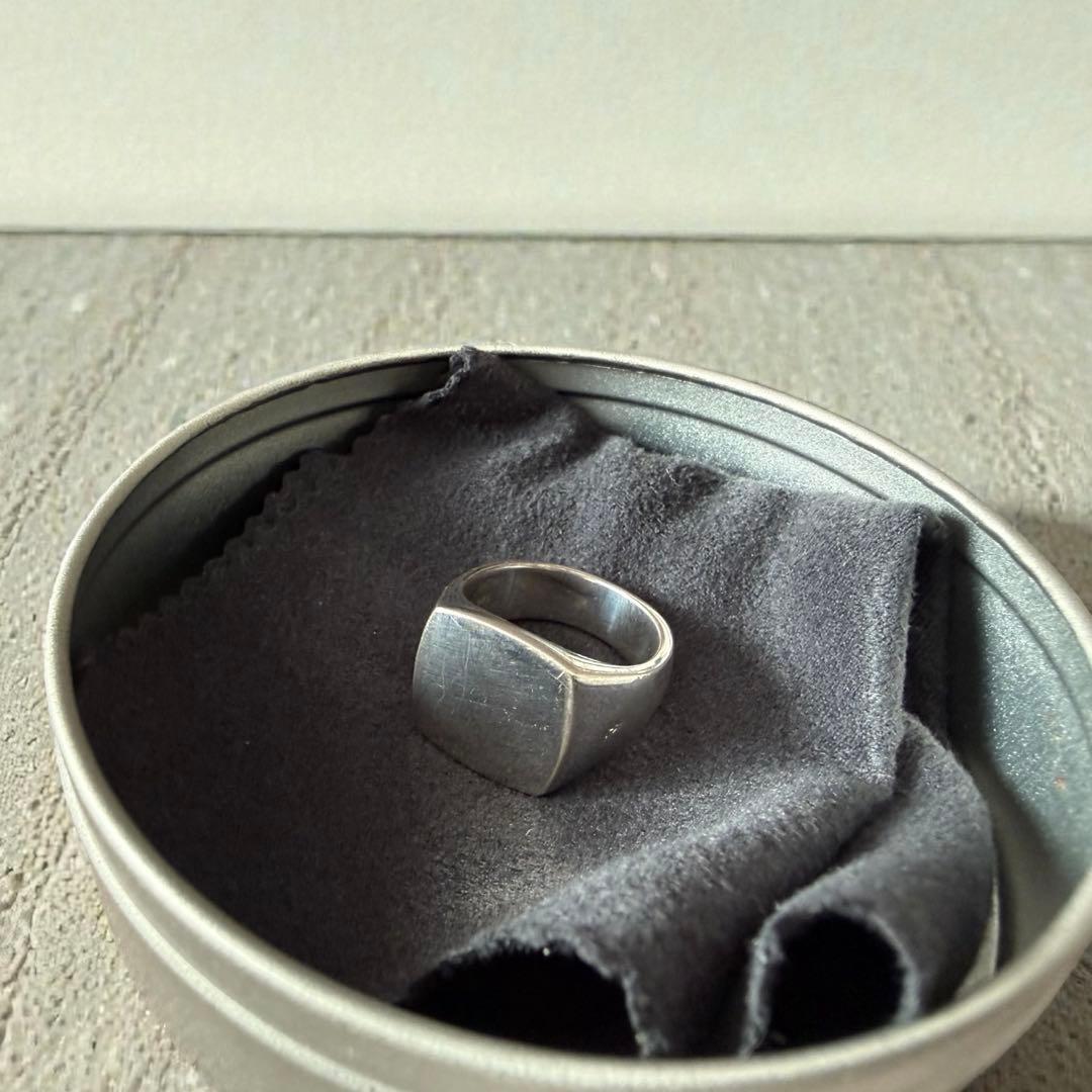 TOMWOOD 925シルバー フラットトップリング 50号