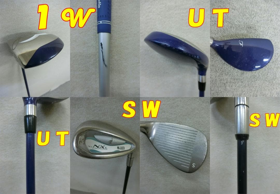 b688 ★初心者必見 フランティア 等 レディースゴルフクラブ１１本セット