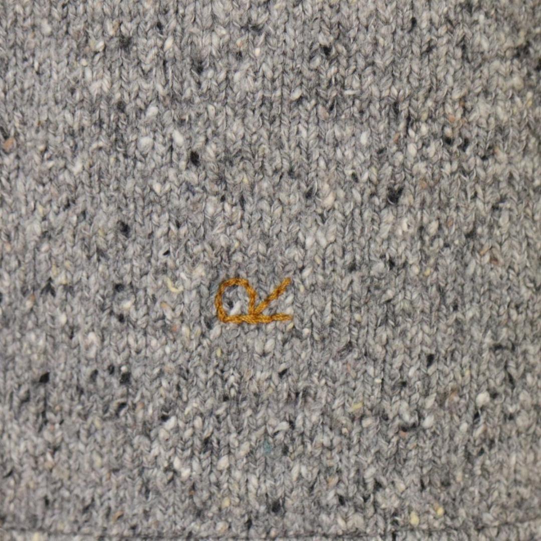 45R ニットプルオーバー 馬比古　セーター　モックネック　カンガルーポケット