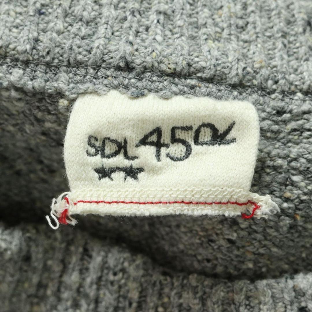 45R ニットプルオーバー 馬比古　セーター　モックネック　カンガルーポケット