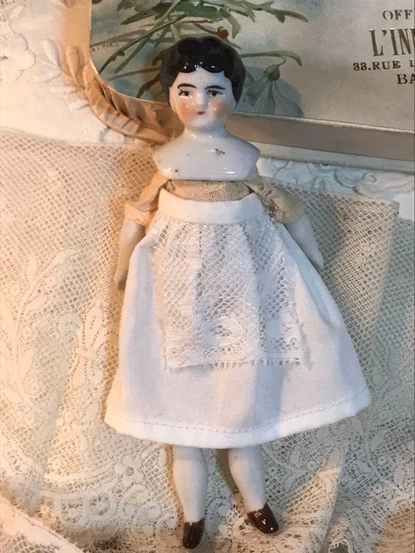 【麦子ページ】手のひらサイズのちいさな愛らしいアンティークチャイナヘッド