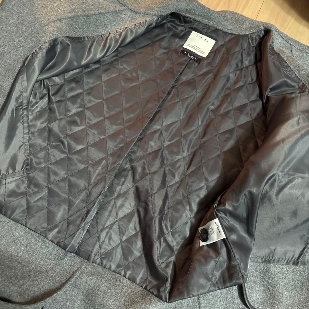 nokcha ハンドメイド グレー チェスターコート　ロング　お値下げ