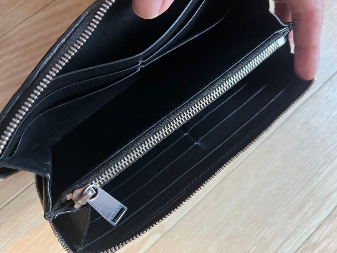 BOTTEGA VENETA ラウンドファスナー　マキシイントレチャート　BK