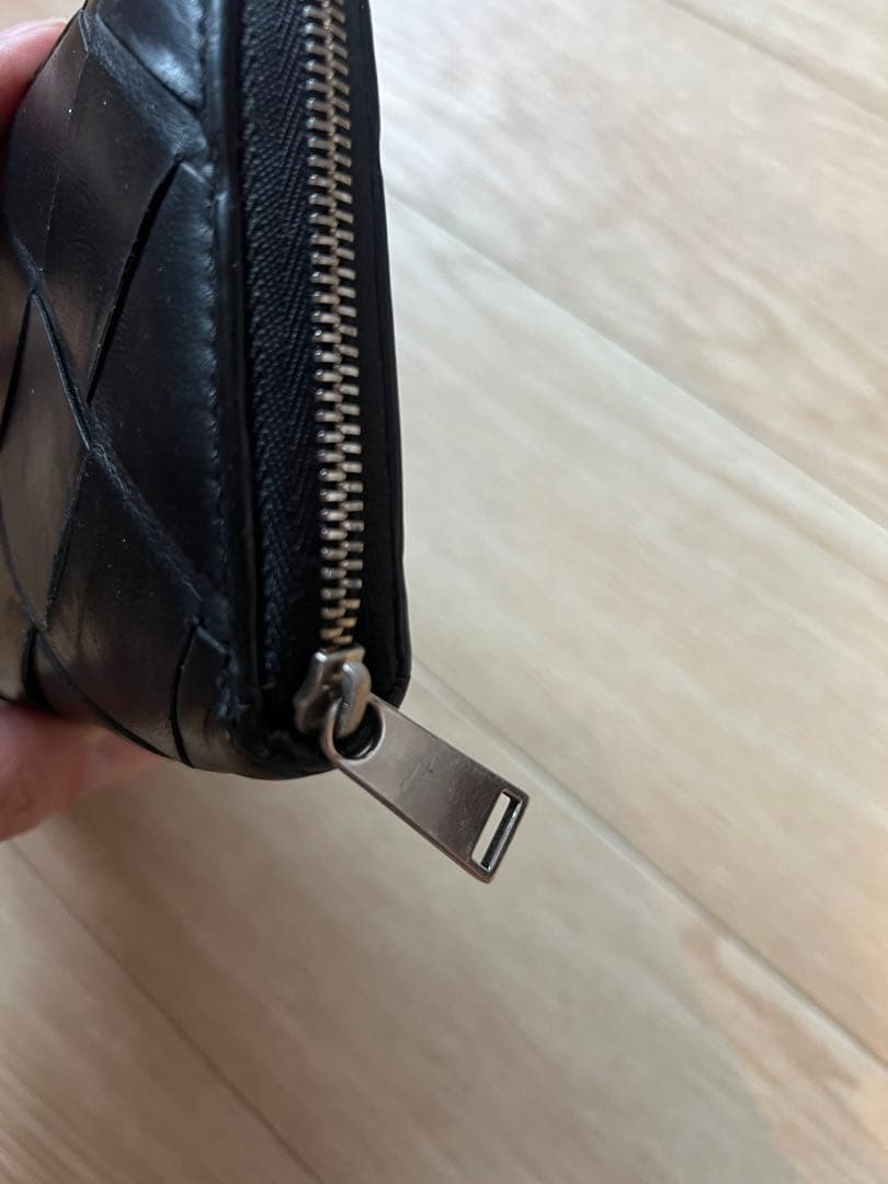 BOTTEGA VENETA ラウンドファスナー　マキシイントレチャート　BK