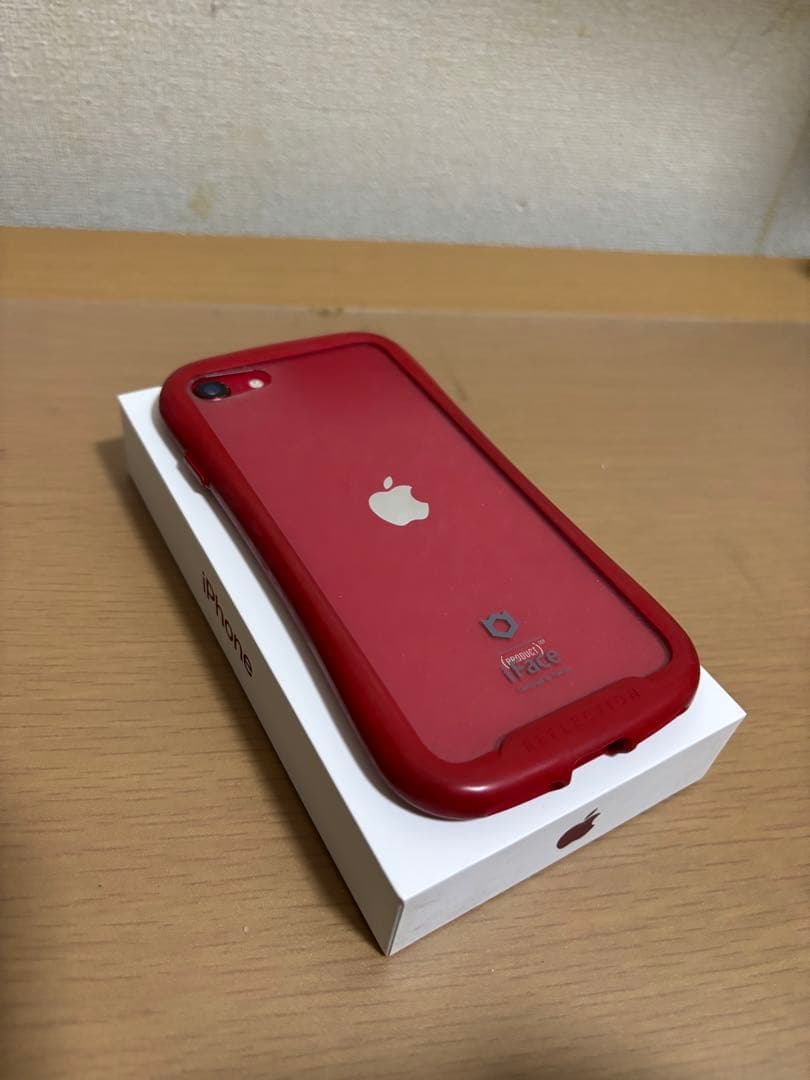 iPhone SE 第2世代 64GB 赤 iFaceケース付き SIMフリー