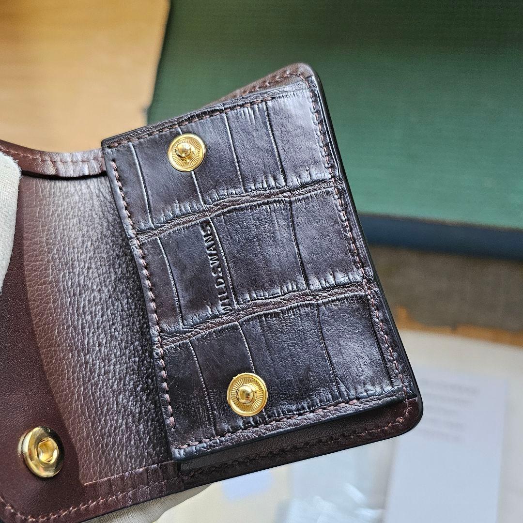 ワイルドスワンズ タング シェルコードバン コードバン クロコダイル サドル