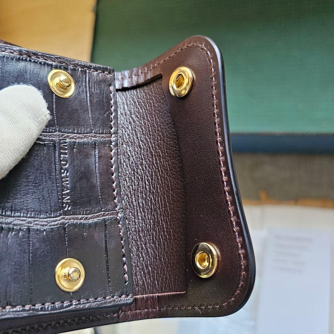 ワイルドスワンズ タング シェルコードバン コードバン クロコダイル サドル