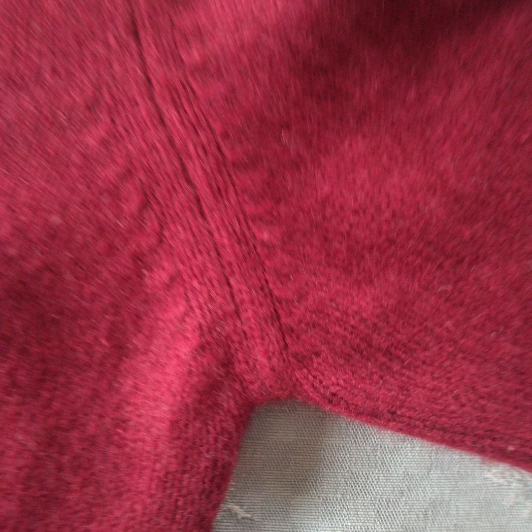 Ballantyne カシミヤ 旧タグ厚手　ワインレッド 最高級品　美品