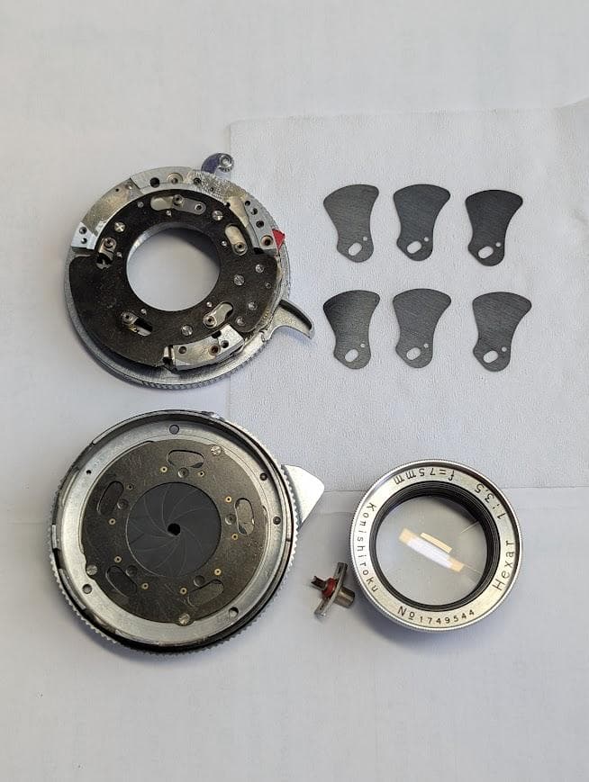 【整備済】KONICA 小西六 Pearl Ⅲ 蛇腹 中判フィルムカメラ