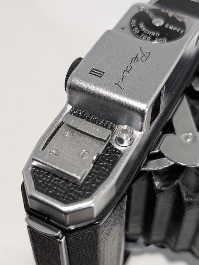 【整備済】KONICA 小西六 Pearl Ⅲ 蛇腹 中判フィルムカメラ