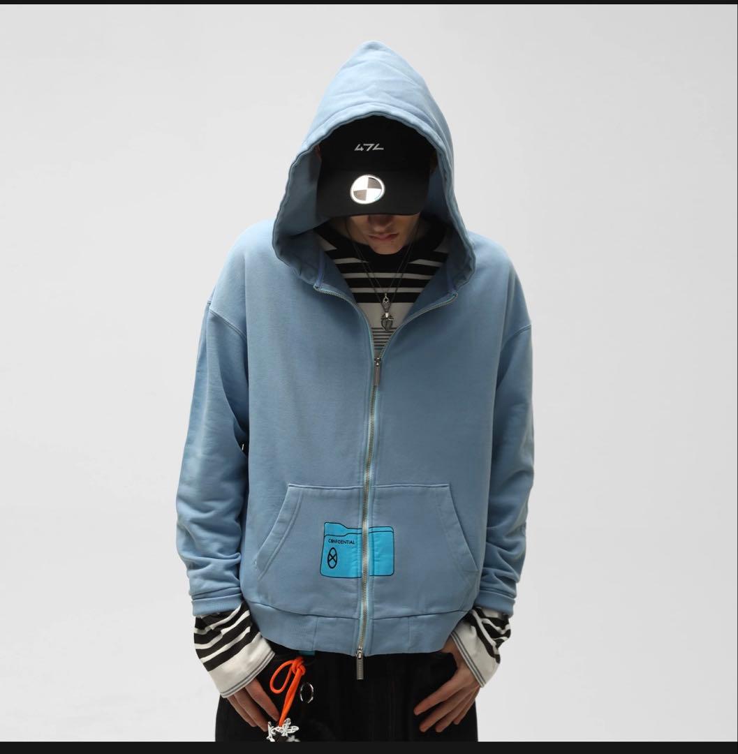 トップス CODE47LFILE_2025_4_ZIP_FILE_HOODIE_