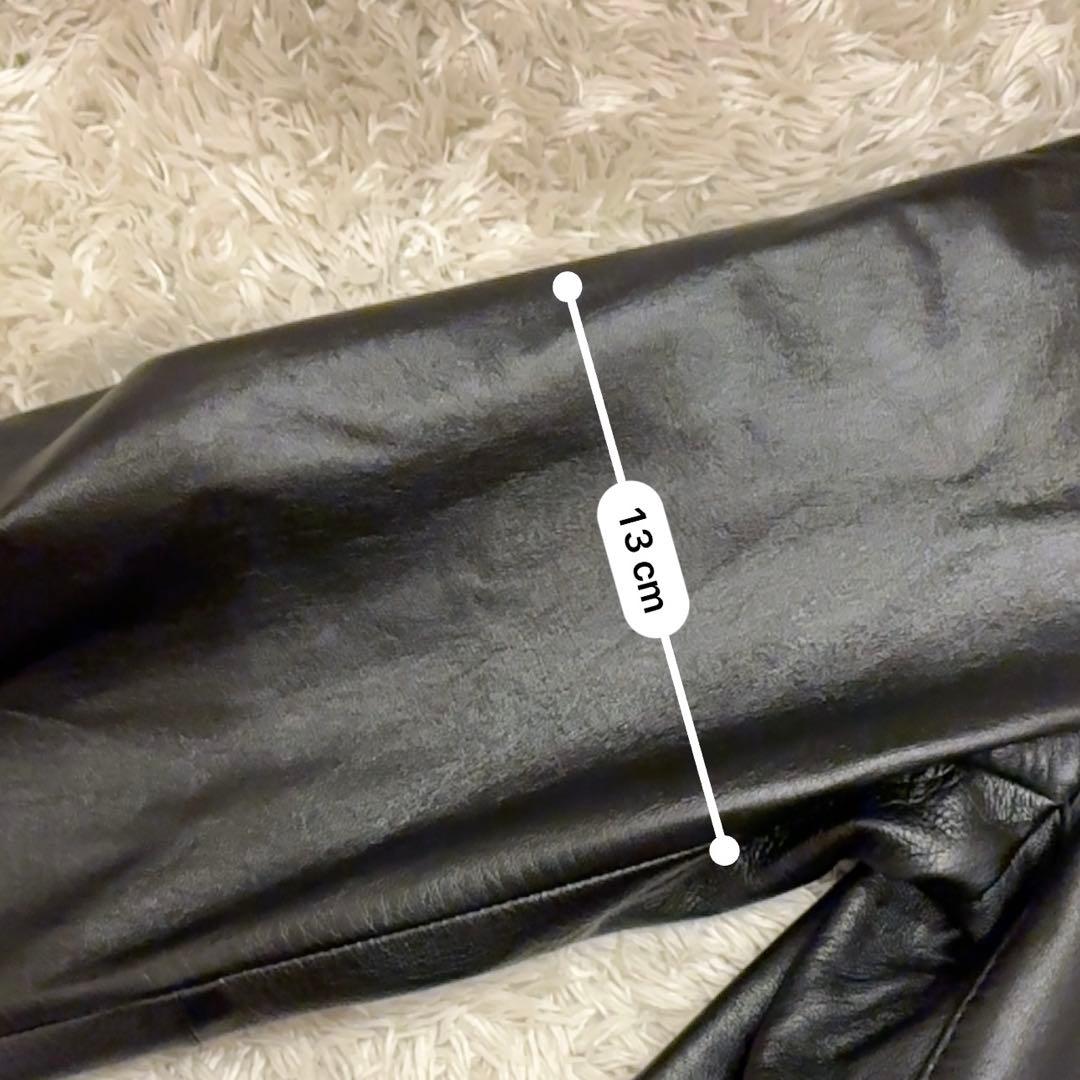 【極美品】23区 レザージャケット サイズ48 黒 羊革　ラムレザーライダース