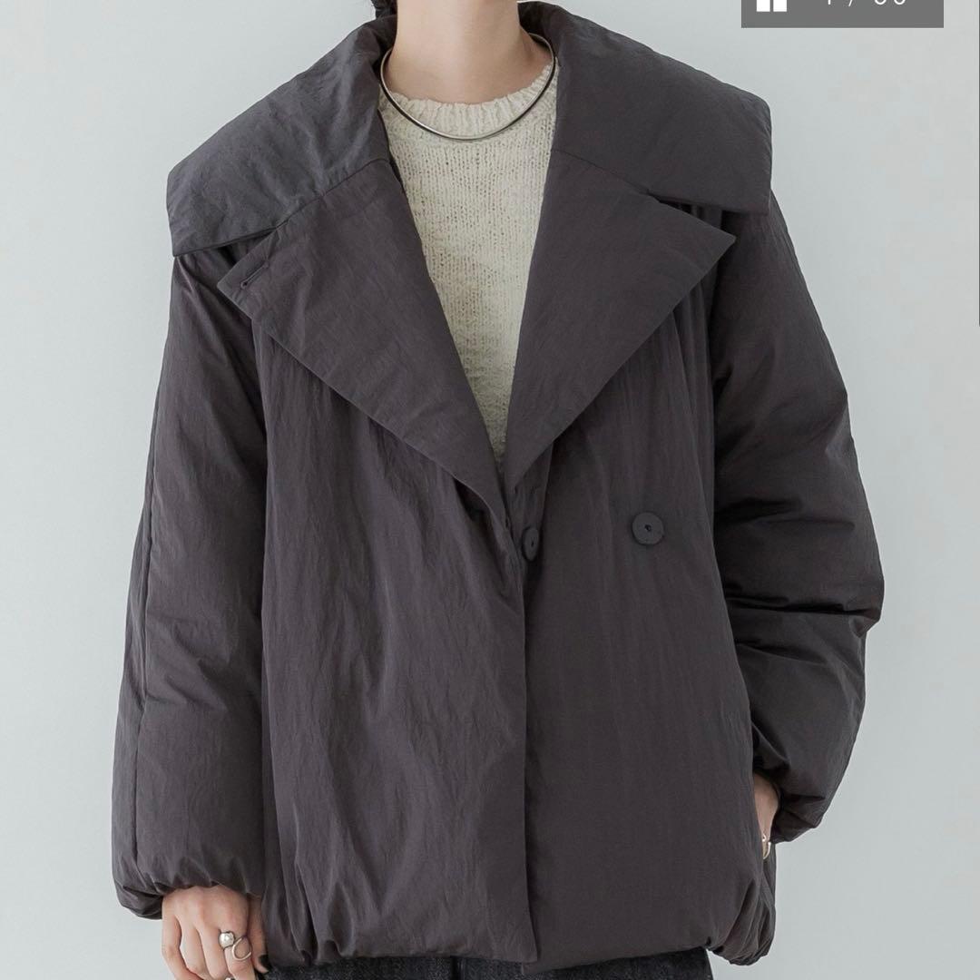 crewre ダブルブレストダウンジャケットcharcoalgray 1