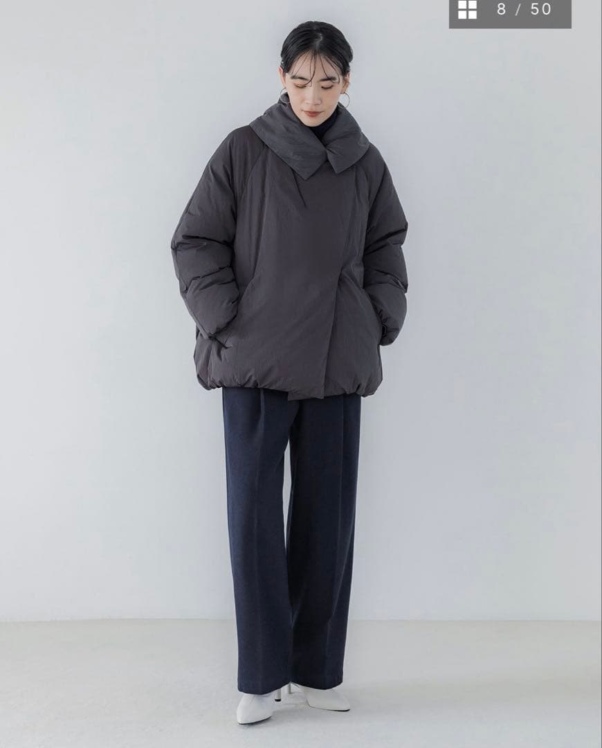 crewre ダブルブレストダウンジャケットcharcoalgray 1