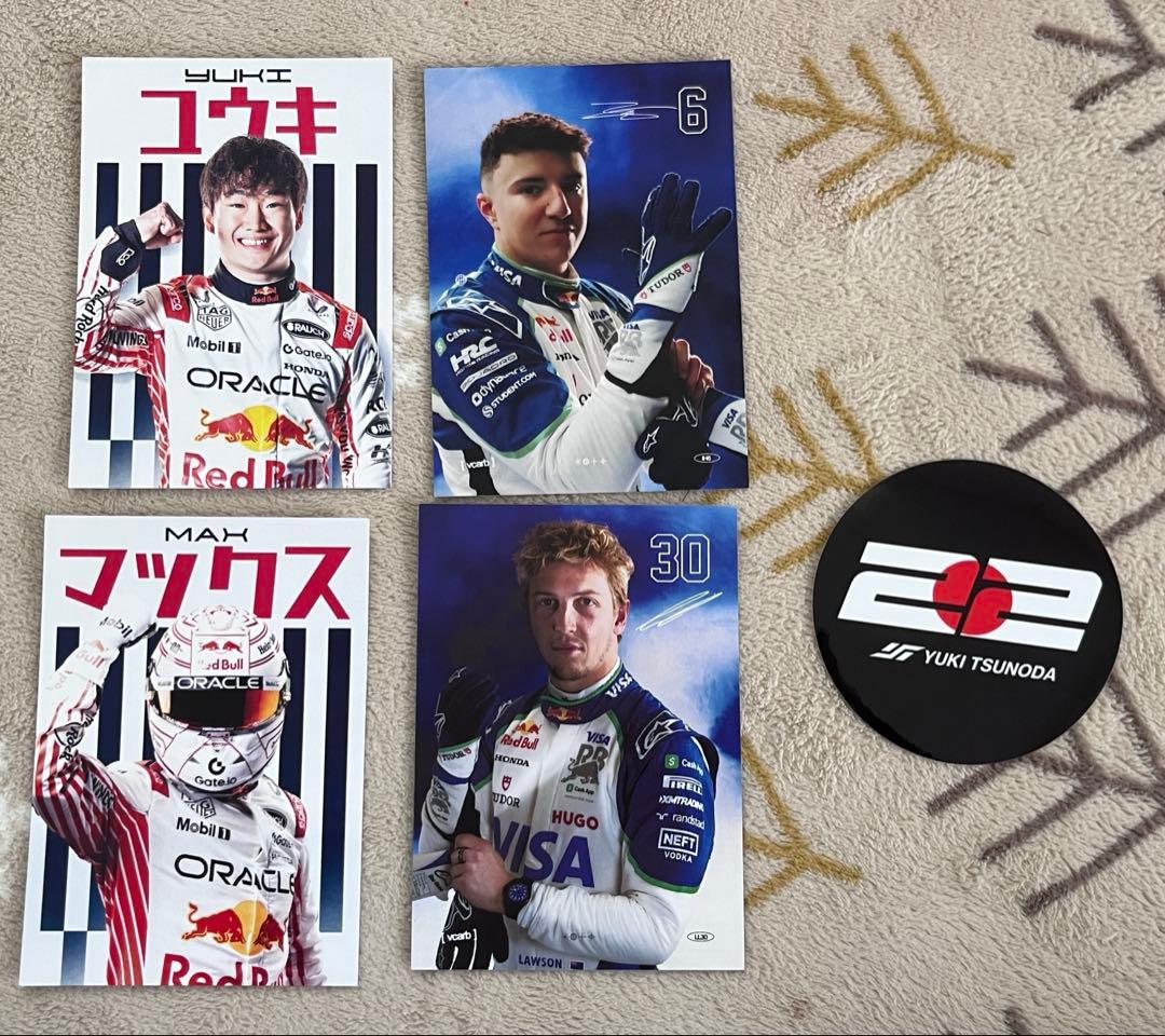 F1 日本GP 非売品 レッドブル ポストカード 角田裕毅 鈴鹿