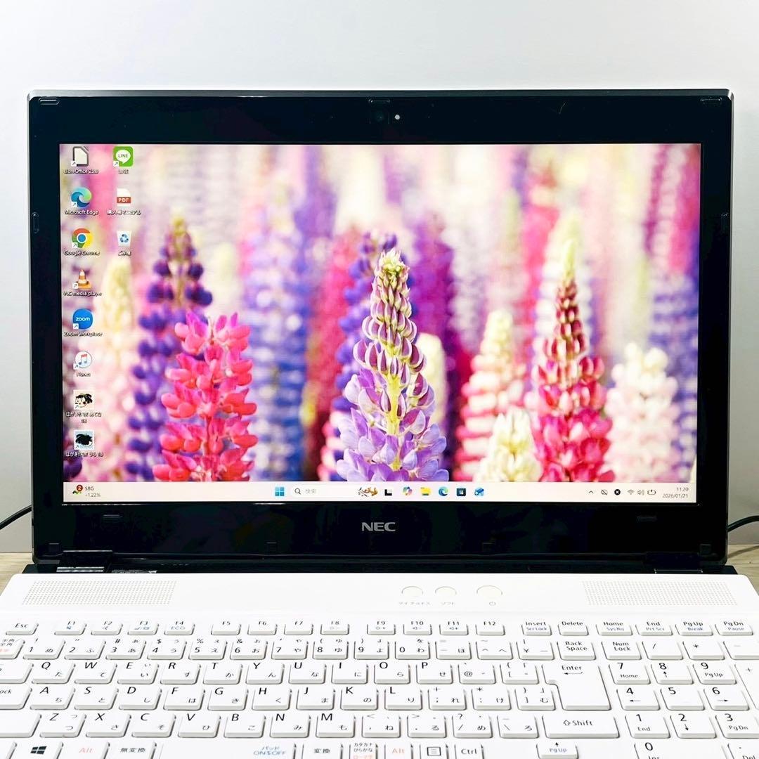 爆速SSD✨Windows11 ノートパソコン オフィス カメラ i5 白