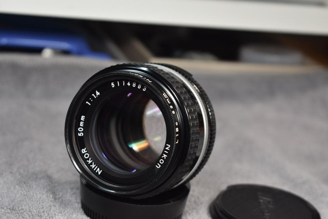【極上】Nikkor Ai-s 50mm f/1.4 単焦点レンズ フィルター付