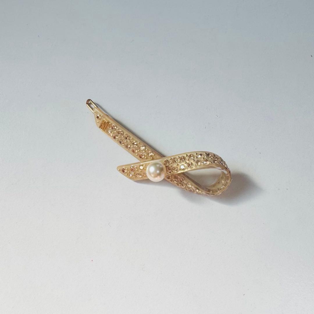 アレクサンドル ドゥ パリ　ボールピン　リボン　パール