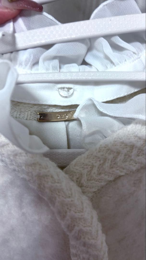 SNIDEL スナイデル ファーライクフリルニットジャケット