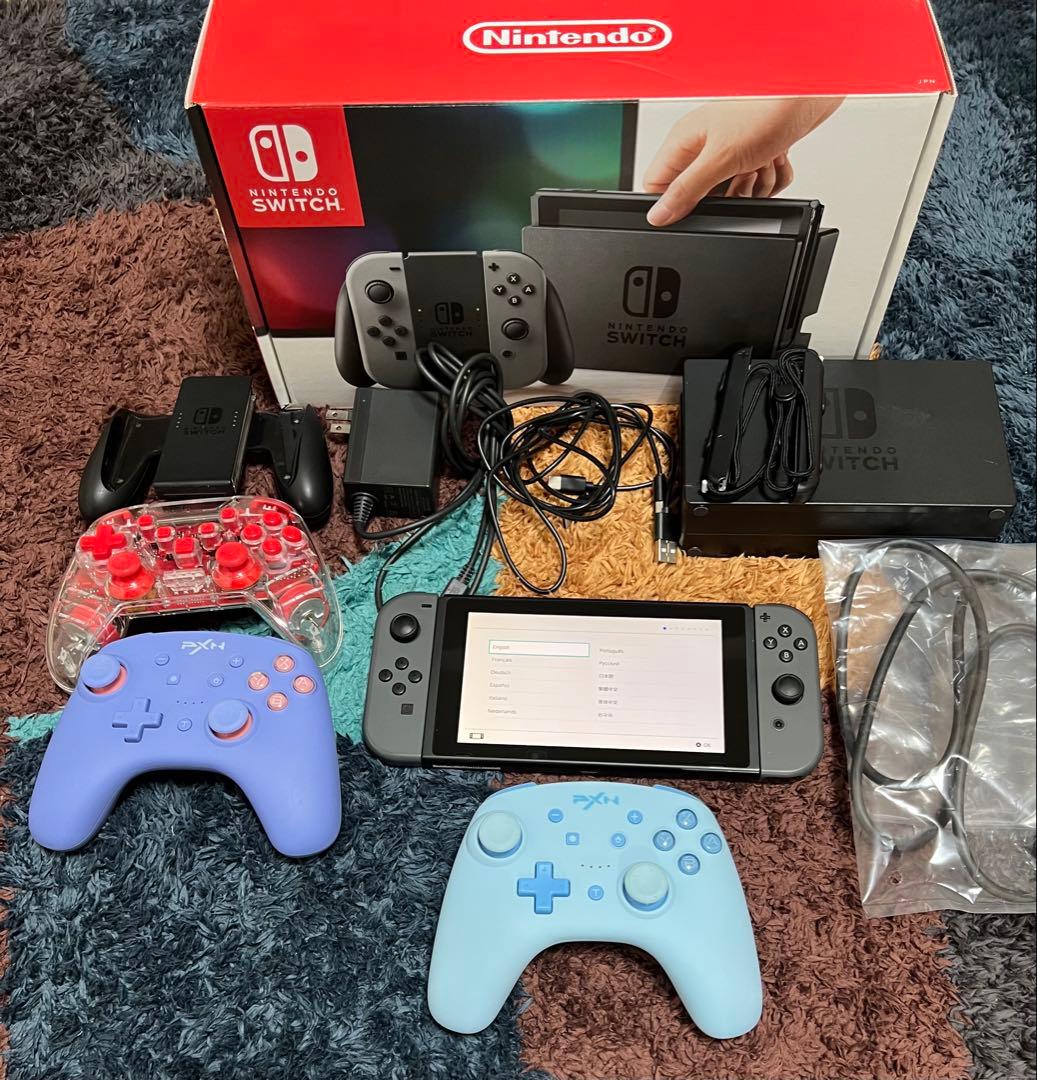 Switch 本体 スイッチ ブラック 美品 付属品完備 非純正プロコン付き