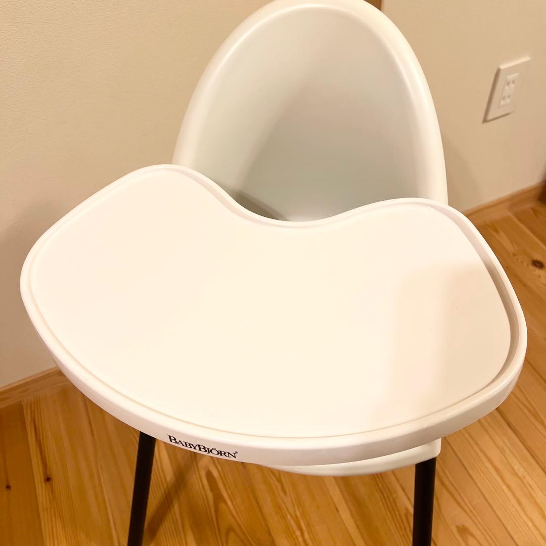【廃盤品】BABYBJÖRN ハイチェア ホワイト ベビーチェア 折りたたみ