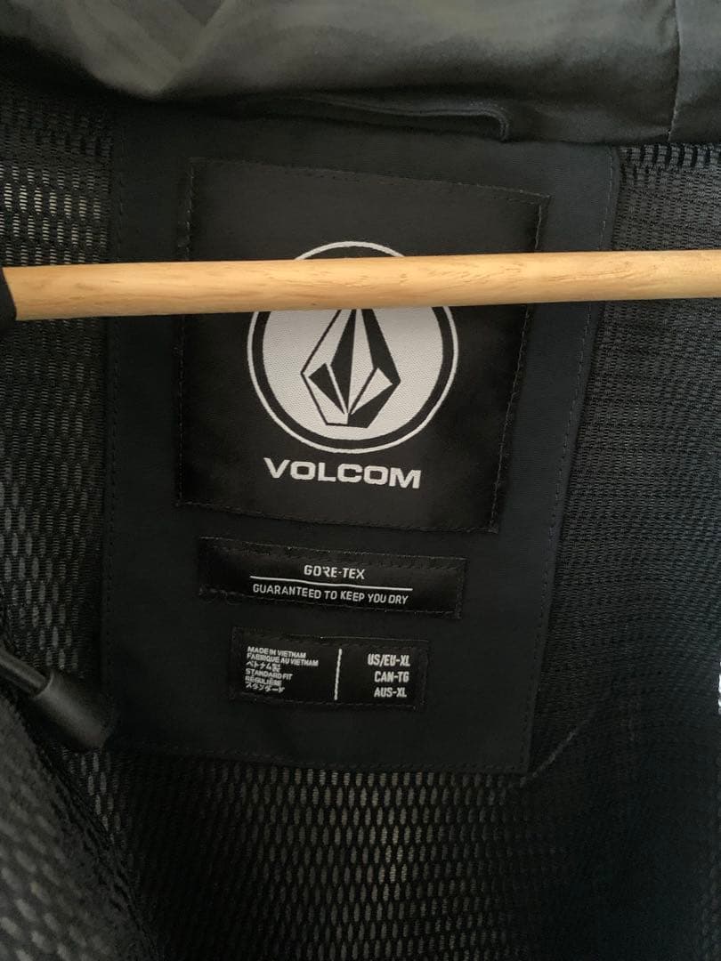 volcom l gore-tex jaket XL ブラック　ボルコムスノー