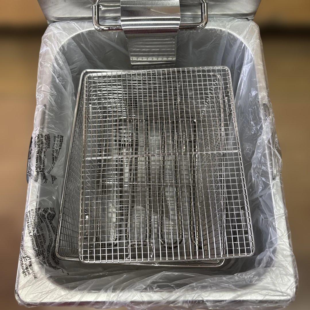 T118 電気フライヤー ステンレス製 コンパクト