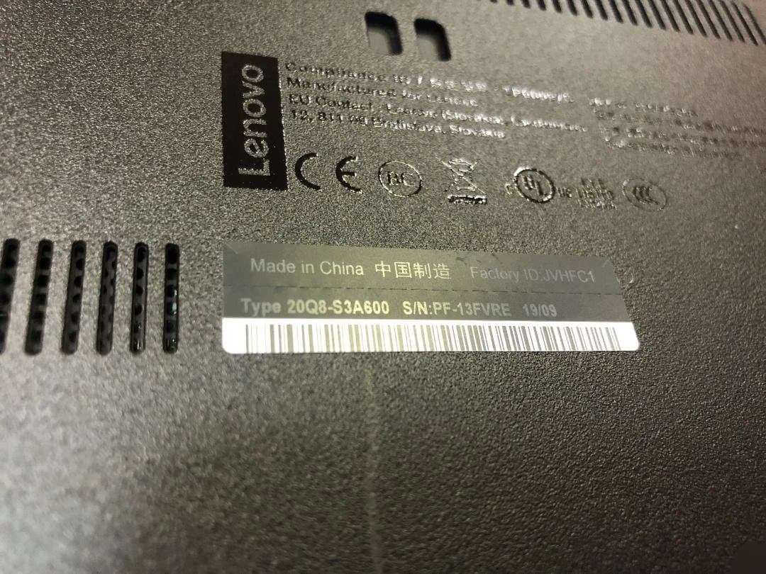 ThinkPad L590 Corei5 8GB SSD256GB win11⑳