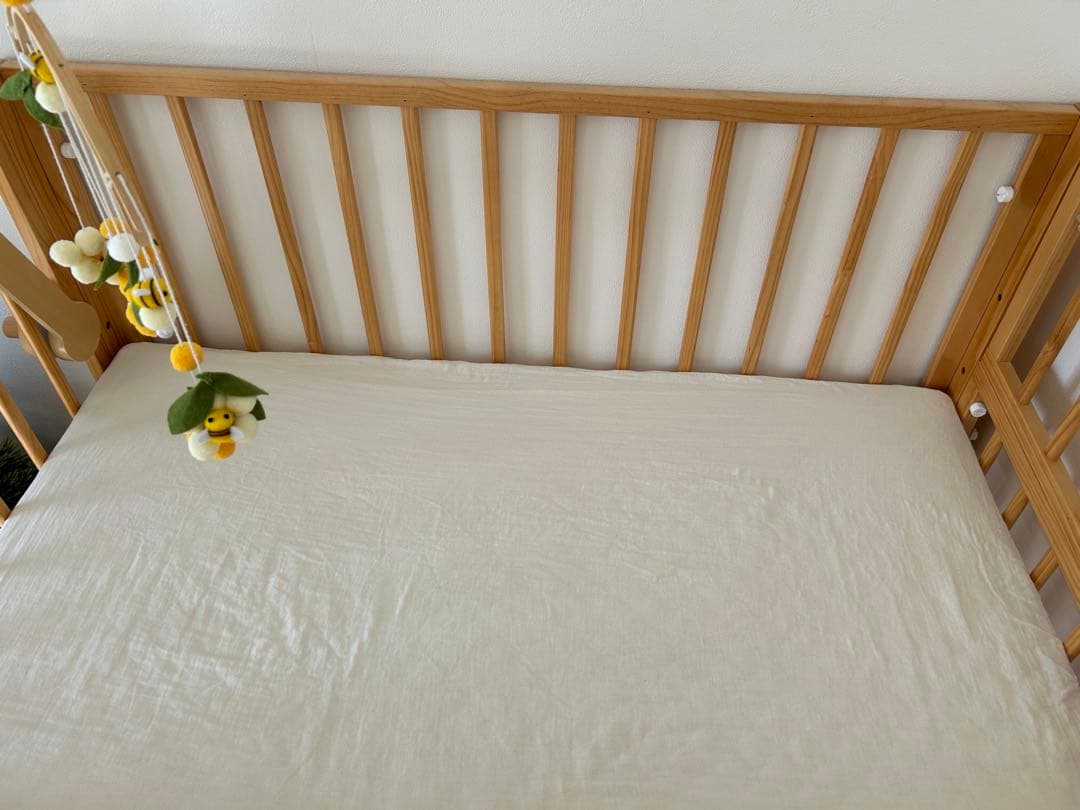 木製オープンタイプベビーベッド