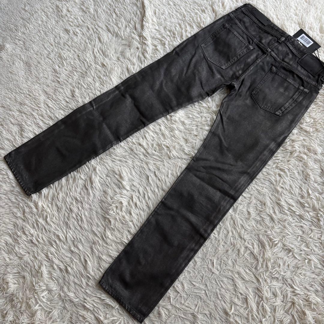 (未使用タグ付) ディーゼルブラックゴールド コーティング デニムパンツ W28