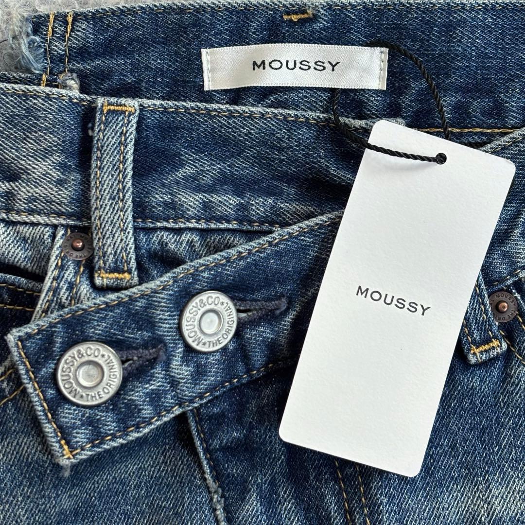 【タグ付】MOUSSY CROSS WAIST WIDE STRAIGHT 2