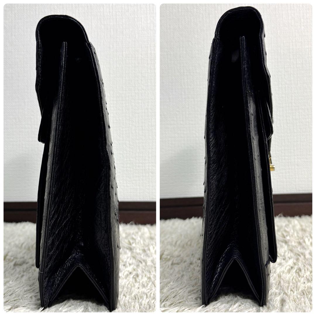 タグ付き　極美品　定価58万　バリー　オーストリッチ　ビジネスバッグ　A4収納