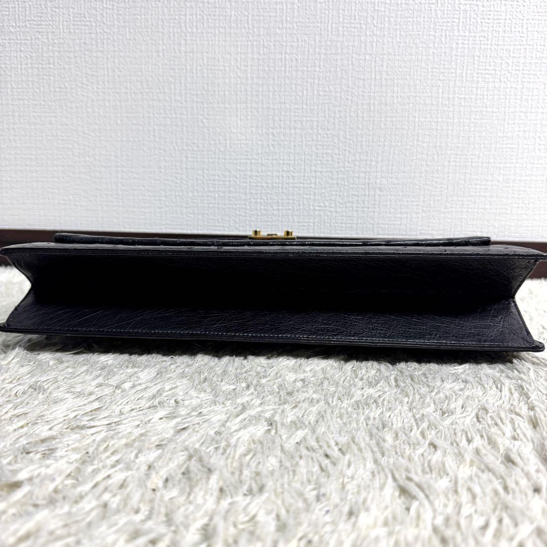 タグ付き　極美品　定価58万　バリー　オーストリッチ　ビジネスバッグ　A4収納