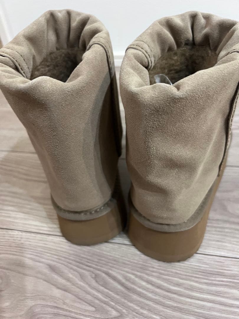 rockfish weatherwear ベージュ スエード ムートンブーツ