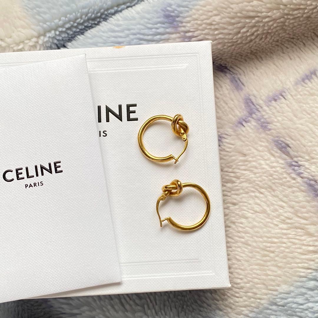 CELINE ピアス　small Hoops gold