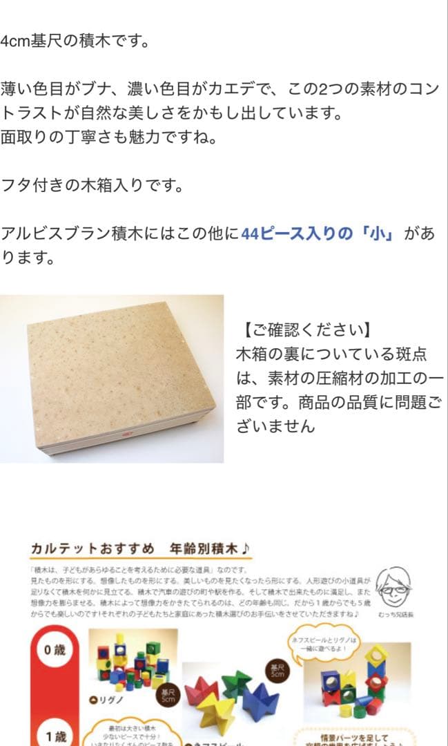 美品　スイス　アルビスブラン　積み木