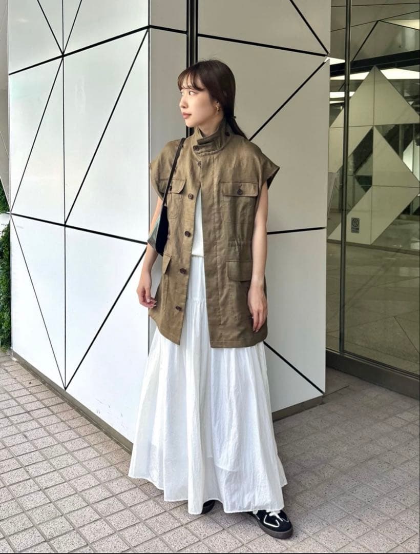 新品未使用【Drawing Numbers】　コンチネンタルリネンベスト