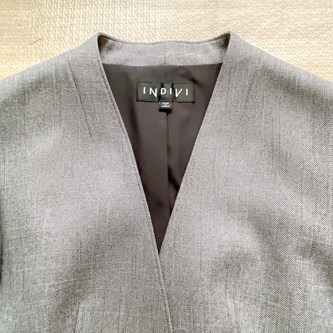 極美品⚑ INDIVI インディヴィ 現行品 洗える パンツスーツ 38 M