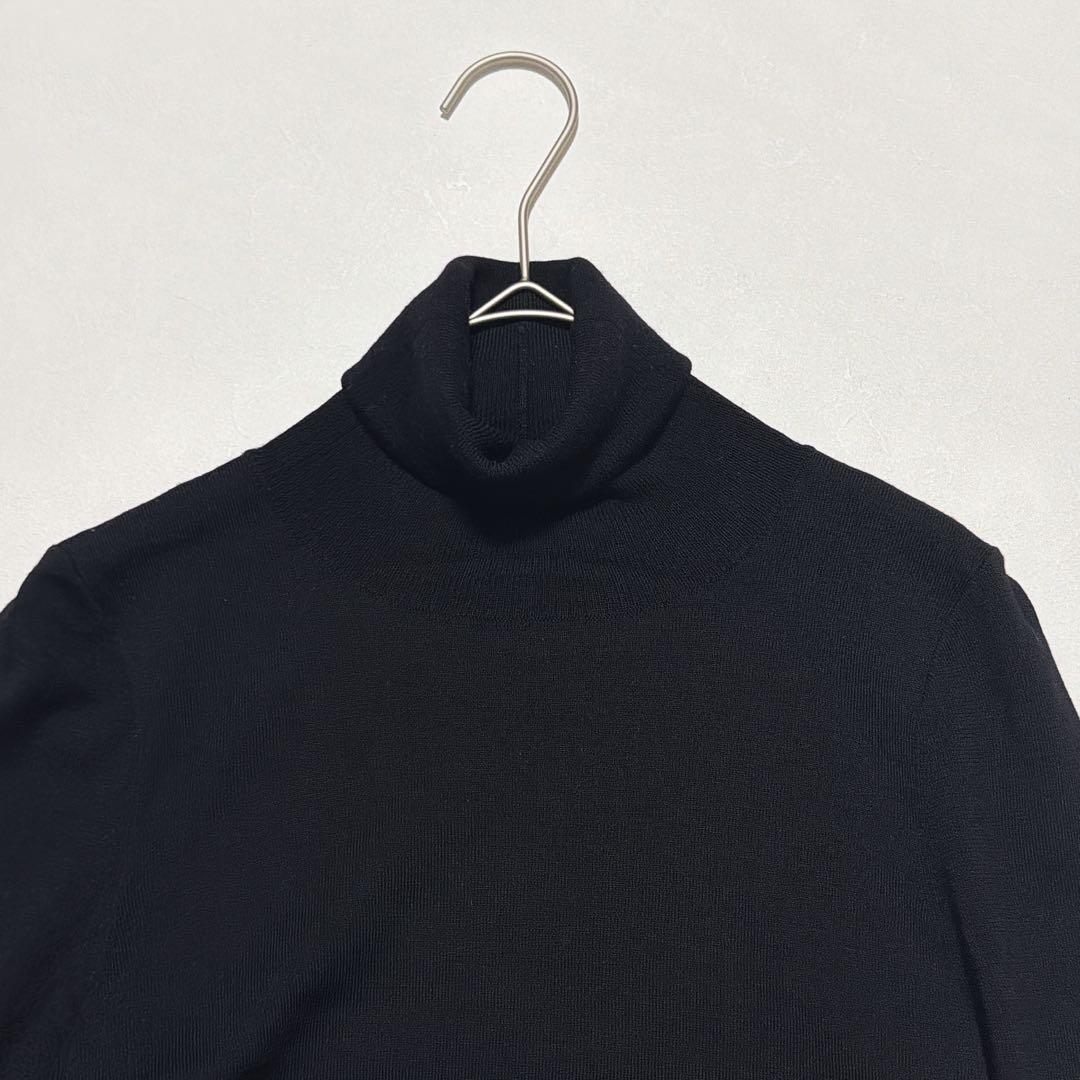 FOXEY グレースウール タートルネックニット 黒 38 イタリア糸