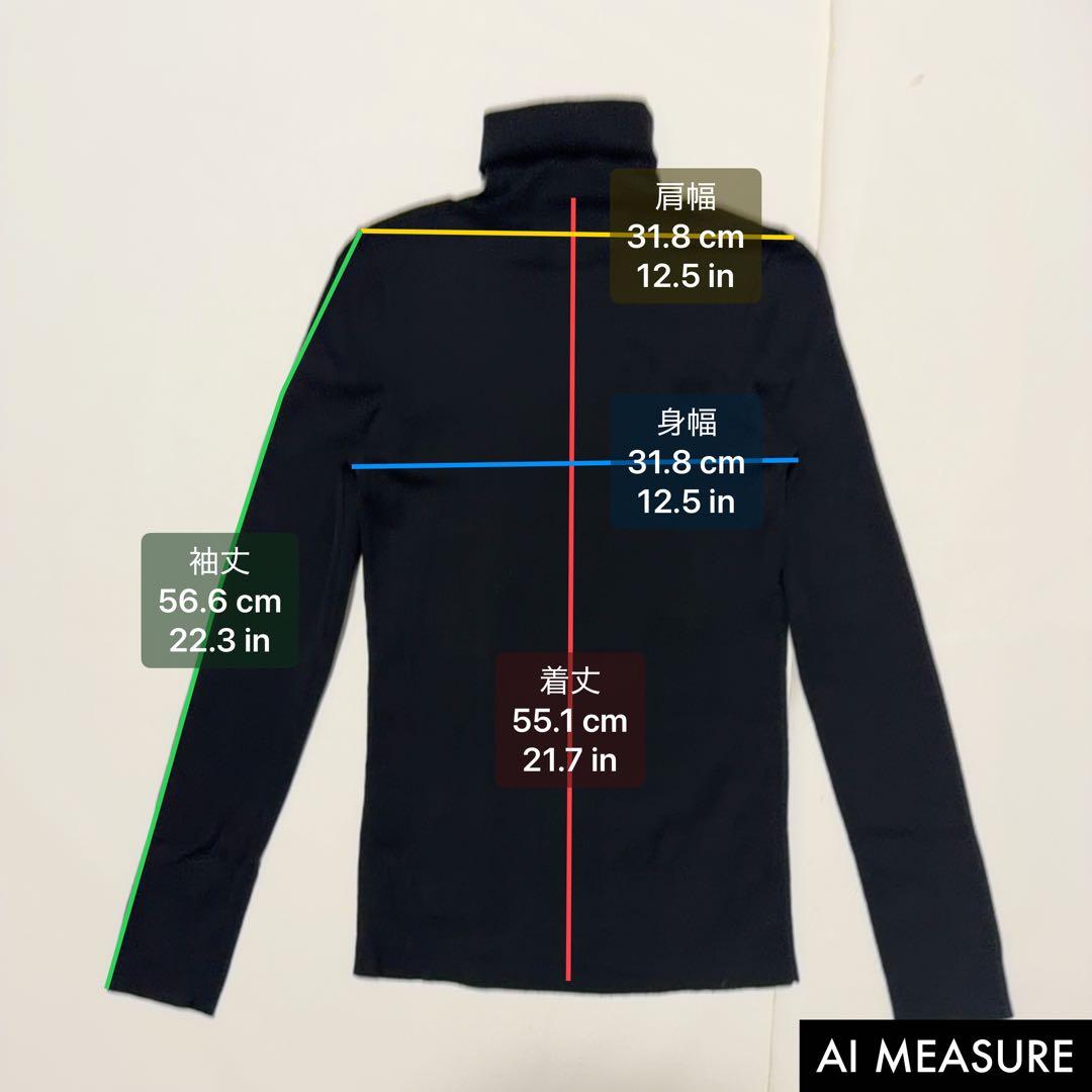 FOXEY グレースウール タートルネックニット 黒 38 イタリア糸