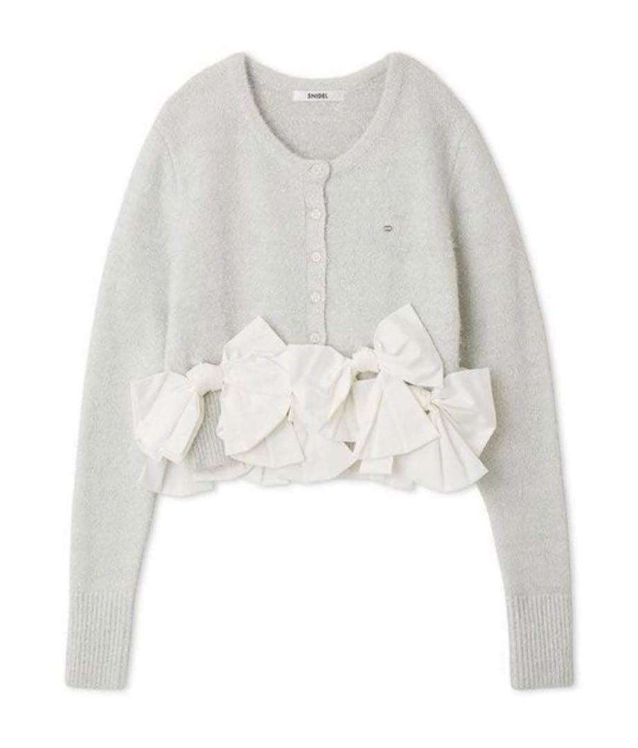 リボンモチーフカーディガン　snidel