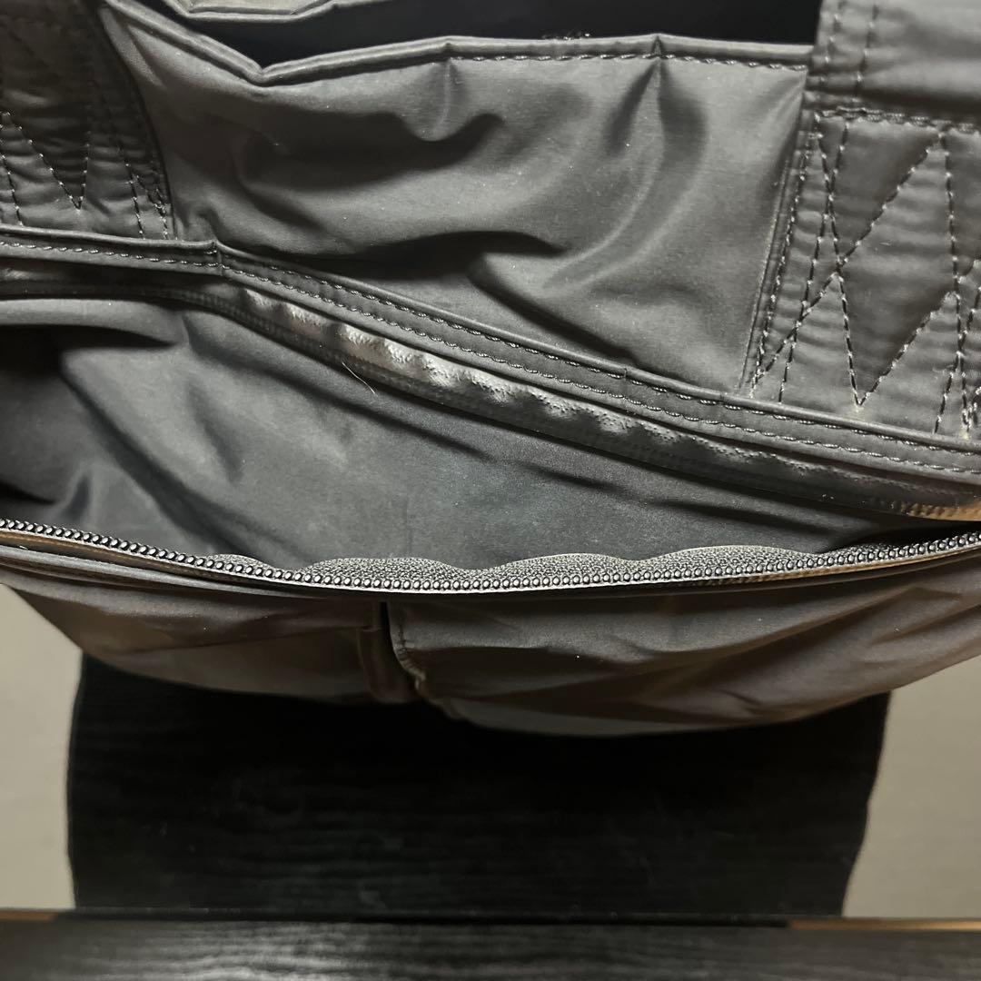 PORTER ナイロントートバッグ ブラック マチ拡張ファスナー付き ポーター