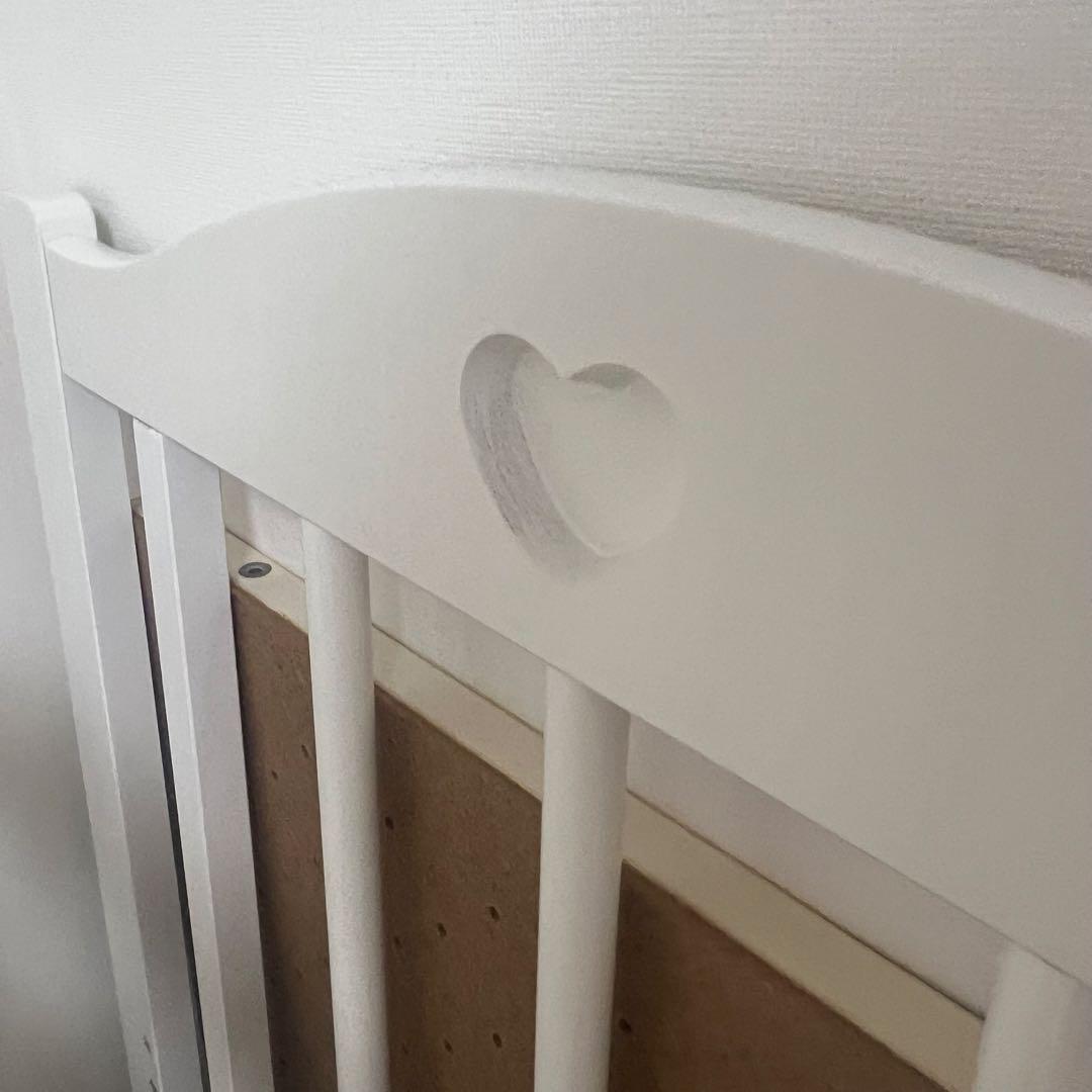 ベビーベッド ファンシーミニ ハート刻印